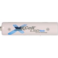 4x Xcell Micro aaa Akku lsd Basic Ni-Mh 1,2V 800mAh Tray low self discharge von XCell