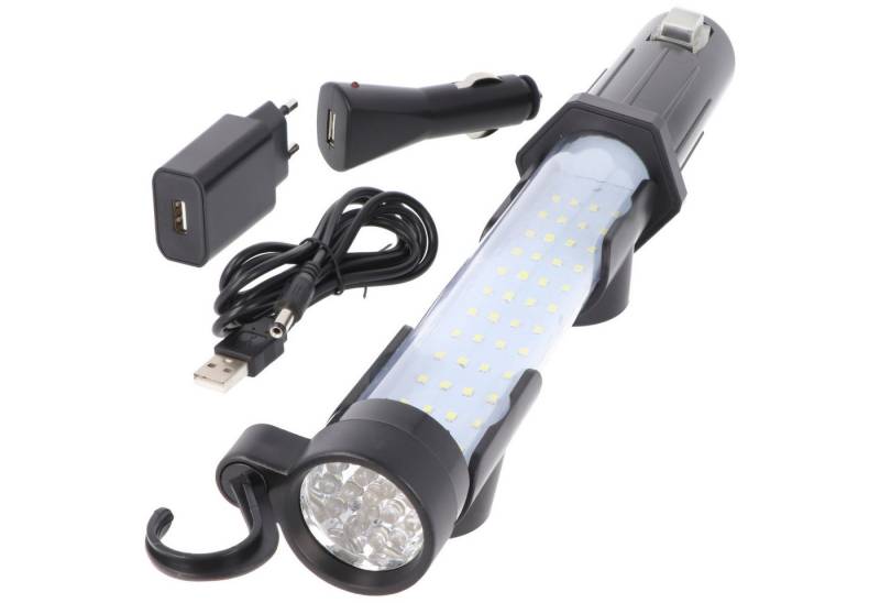 XCell Arbeitsleuchte Profi Arbeitsleuchte LED-Taschenlampe mit 65 LED inklusive Akku und L von XCell