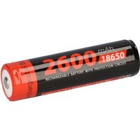 Li-Ion 18650 Pro Akku mit pcb Schutzschaltung - speziell für led Taschenlampen 3,7V 9,62 Wh - Xcell von XCell