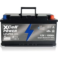 XCell LiFePO4 Akku 12V / 100Ah Untersitz inkl. Bluetooth von XCell