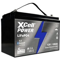 XCell LiFePo4 12V / 100Ah Spezial-Akku LiFePo-Block Innengewinde LiFePO 4 12V 100Ah von XCell