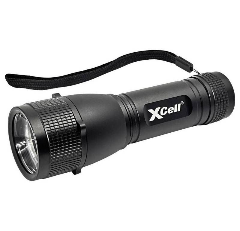 XCell Taschenlampe LED-Taschenlampe L500, mit Handschlaufe, mit Holster, mit Stroboskopmodus von XCell