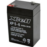 XCell XP 5 - 6 XCEXP56 Bleiakku 6V 5Ah Blei-Vlies (AGM) (B x H x T) 70 x 107 x 47mm Flachstecker 4.8 von XCell
