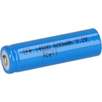 4x Xcell ifr 14500 aa Solar Akku LiFePO4 3,2V 600mAh von XCell
