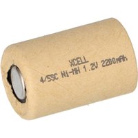 Akku Ni-MH 1,2V / 2200mAh Pappmantel 4/5 Sub-C - Xcell von XCell
