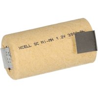Einzelzelle Sub-C Ni-MH 1,2V 3000mAh Pappmantel + Z-Lötfahne - Xcell von XCell