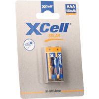 Solar Akkus X550AAA Micro Ni-MH 1,2V 550mAh 2er Blister - Xcell von XCell