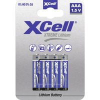 Xtreme FR03/L92 Micro (AAA)-Batterie Lithium 1.5 v 4 St. - Xcell von XCell