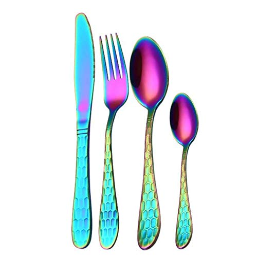XD E-commerce Besteck Abendessen Messer Langlebiges Besteck Tischbesteck Küchenbesteck Goldenes Geschirr Edelstahlbesteck Tischbesteck Schwarzes Geschirr 4 pcs Colorful XD E-commerce Besteck Abendessen Messer Langlebiges Besteck Tischbesteck Küchenbesteck Goldenes Geschirr Edelstahlbesteck Tischbesteck Schwarzes Geschirr 4 pcs Colorful von XD E-commerce