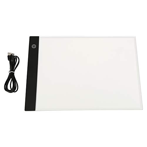 A3 LED Leuchtplatte Light Pad, Zeichnung mit USB Kabel Einstellbare Helligkeit für Diamond Painting, Artcraft, Zeichnen, Tattoo, Zeichnen (A3 mit Skala) von XDAILUYYDS