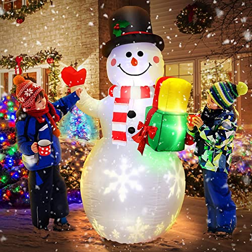 Aufblasbarer Schneemann LED Beleuchtet, Weihnachtsbeleuchtung Weihnachtsdeko, Außenbereich Schneemänner Witterungsbeständig, 150cm von XDAILUYYDS
