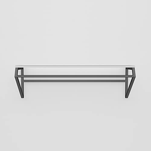 An Der Wand Montierter Kleiderständer, Kleiderpräsentation, Schwebendes Regal Für Bekleidungsgeschäfte, Einzelhandelspräsentationsständer, Robuster Organizer-Kleiderbügel Aus Metall, Stabiles, Multif von XDAWQP