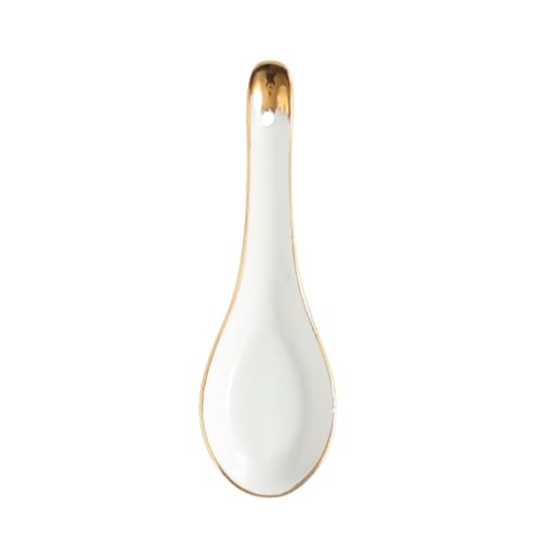 Esslöffel Golden Edge Keramiklöffel Kleiner Suppenlöffel Weißer Bone China Haushaltslöffel Löffel Großer Suppenlöffel Ess-Reislöffel 5 Stück Servierlöffel Esslöffel Golden Edge Keramiklöffel Kleiner Suppenlöffel Weißer Bone China Haushaltslöffel Löffel Großer Suppenlöffel Ess-Reislöffel 5 Stück Servierlöffel von XDAWQP