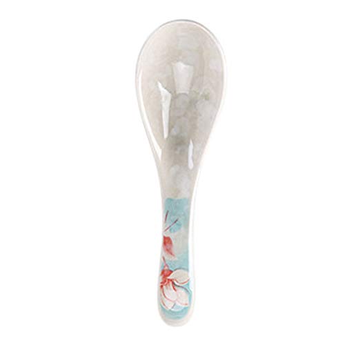 Esslöffel Keramiklöffel Haushaltsreislöffel im japanischen Stil Kreativer süßer kleiner Suppenlöffel 10-teiliges Set Servierlöffel,B Esslöffel Keramiklöffel Haushaltsreislöffel im japanischen Stil Kreativer süßer kleiner Suppenlöffel 10-teiliges Set Servierlöffel,B von XDAWQP