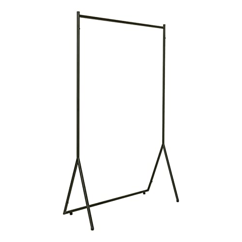 Kleiderständer Kleiderständer für Bekleidungsgeschäfte Schwarzer bodenstehender Kleiderständer Haushalts-Einstangengarderobe Multifunktionaler Kleiderständer für den Inne,Eine Farbe 80x40x160CM von XDAWQP