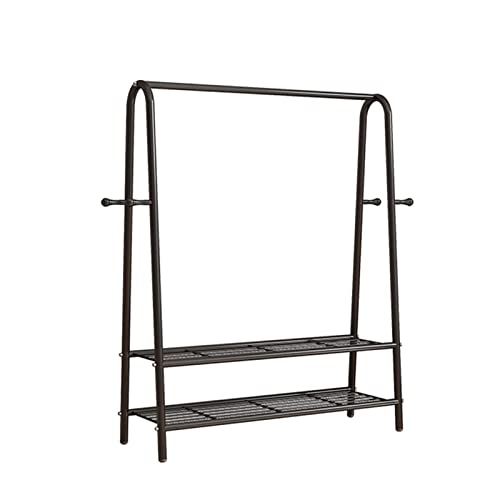 Kleiderständer Schwarzer Kleiderständer aus Metall Einstangen-Wäscheständer für den Balkon Bodenstehender Kleiderständer für den Innenbereich Multifunktionaler Lagerständ,Eine Farbe 60x46x150CM Kleiderständer Schwarzer Kleiderständer aus Metall Einstangen-Wäscheständer für den Balkon Bodenstehender Kleiderständer für den Innenbereich Multifunktionaler Lagerständ,Eine Farbe 60x46x150CM von XDAWQP