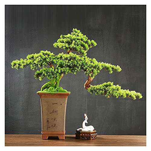 Künstliche Pflanze 29 Zoll Künstliche Pflanzen Bonsai-Kiefer, Simulation Willkommens-Kiefer-Bonsai-Ornamente, Gefälschte Bäume Werden Im Heimhandwerk Und In Der Zen-Dekoration Verwendet Künstlicher I von XDAWQP