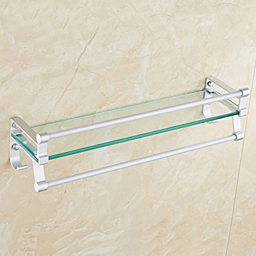 XDAWQP Badezimmer Toilette Einlagiges Spiegelregal Kosmetikaufbewahrung Handtuchhalter Duschraumregal Badezimmerregale Space Aluminium Badezimmer,Silver 60CM XDAWQP Badezimmer Toilette Einlagiges Spiegelregal Kosmetikaufbewahrung Handtuchhalter Duschraumregal Badezimmerregale Space Aluminium Badezimmer,Silver 60CM von XDAWQP
