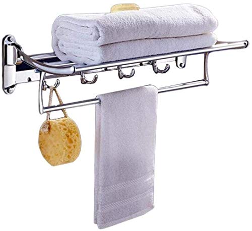 XDAWQP Badezimmeraufbewahrung, Badezimmermöbel Badezimmerregal Doppelt klappbares Badezimmerregal Aktive Hardware Badezimmerzubehör Wäscheständer XDAWQP Badezimmeraufbewahrung, Badezimmermöbel Badezimmerregal Doppelt klappbares Badezimmerregal Aktive Hardware Badezimmerzubehör Wäscheständer von XDAWQP