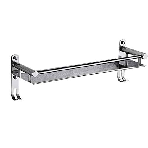 XDAWQP Badezimmerregale, Wandmontiertes Badezimmerregal Edelstahl Küchen-Badregal Lagerregal Einlagiges Küchen-Wandregal Shampoobecher Dusch-Lagerregal mit Haken,40cm XDAWQP Badezimmerregale, Wandmontiertes Badezimmerregal Edelstahl Küchen-Badregal Lagerregal Einlagiges Küchen-Wandregal Shampoobecher Dusch-Lagerregal mit Haken,40cm von XDAWQP