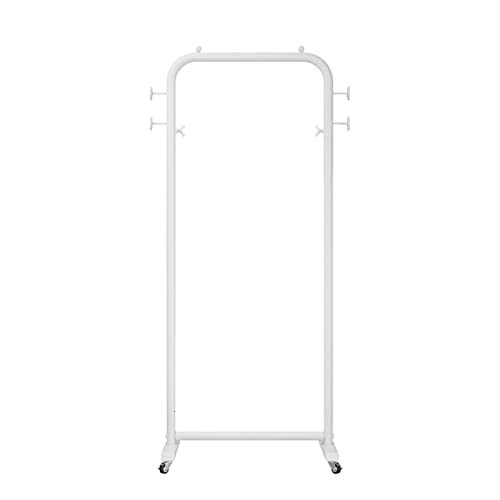 XDAWQP Kleiderständer Beweglicher Kleiderständer aus Metall Haushalts-Einzelstangen-Kleiderständer Innen-Bodenständer Kleiderstange,Eine Farbe 130x40x155CM von XDAWQP