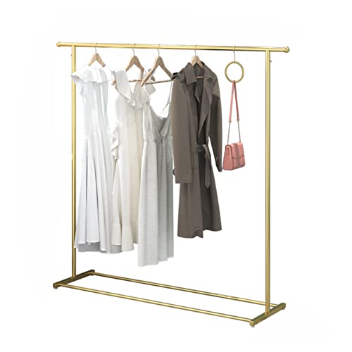XDAWQP Kleiderständer Goldener Kleiderständer im minimalistischen Stil Kleiderständer aus Metall mit großer Kapazität Bodenstehende Kleiderstange Garderobe für Schlafzimmer und,Einfarbig 100x40x150cm von XDAWQP