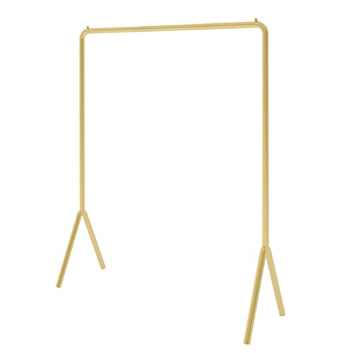 XDAWQP Kleiderständer Indoor Einfache bodenstehende Garderobe Goldener nordischer Kleiderständer Multifunktionaler Einstangen-Kleiderständer für den Haushalt,Eine Farbe 100x40x150CM von XDAWQP