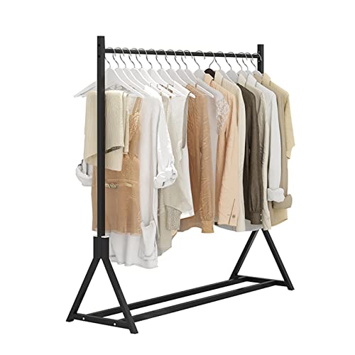 XDAWQP Kleiderständer Moderner, modischer, schwarzer Kleiderständer Kleiderständer aus Metall mit großer Kapazität Robuste und langlebige Kleiderorganizer-Regale Kleiderstange f,Einfarbig 80x37x130cm von XDAWQP