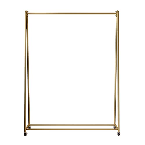 XDAWQP Kleiderständer Multifunktionaler beweglicher Kleiderständer Einzelstangen-Kleiderständer aus Metall Bodenstehender Wäscheständer für den Balkon,Eine Farbe 80x40x150CM von XDAWQP