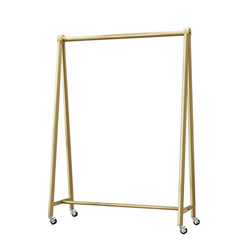 XDAWQP Kleiderständer Nordic Beweglicher Kleiderständer Home Multifunktionaler Einzelstangen-Kleiderständer Schlafzimmer Bodenstehender Wäscheständer,Eine Farbe 100x40x155CM von XDAWQP