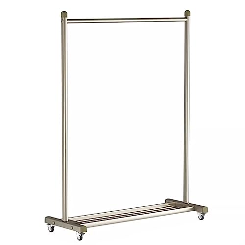 XDAWQP Kleiderständer Robuster Kleiderständer Mit Ablagefläche, Stehender Rollkleiderständer Zum Aufhängen Von Kleidung Mit Rädern, Wäscheständer Für Die Waschküche, Gewerbliche,100X43X158CM von XDAWQP