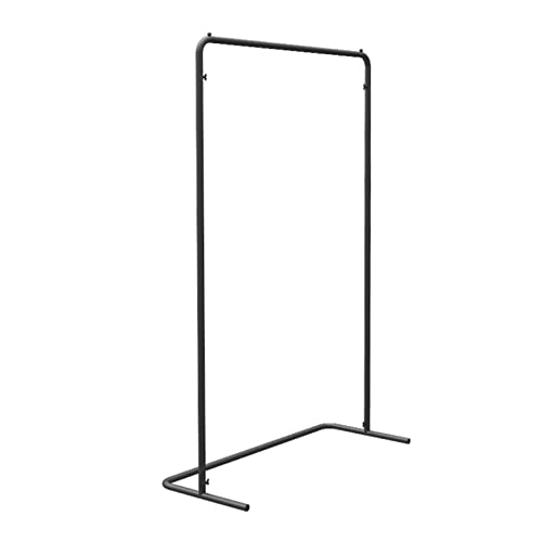 XDAWQP Kleiderständer Schwarzer Kleiderständer Indoor-Kleiderständer mit Einzelstange Multifunktionaler Ausstellungsständer für Bekleidungsgeschäfte Bodenstehende Garderobe,Eine Farbe 100x40x160CM von XDAWQP