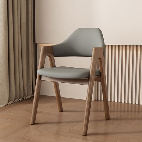 XDAWQP Moderne ergonomische Esszimmerstühle aus Holz – stilvolle Küchentischstühle für Wohnmöbel, langlebiges Design in Orange – perfekt für Moderne Esszimmer，Grey One Size von XDAWQP