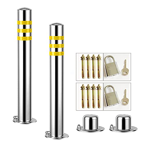 XDAWQP Parkplatzsperre, 2er-Pack, Parkplatzsperre, Poller für Schiene, reflektierendes Band, Stallschutz, 76 x 600 mm von XDAWQP