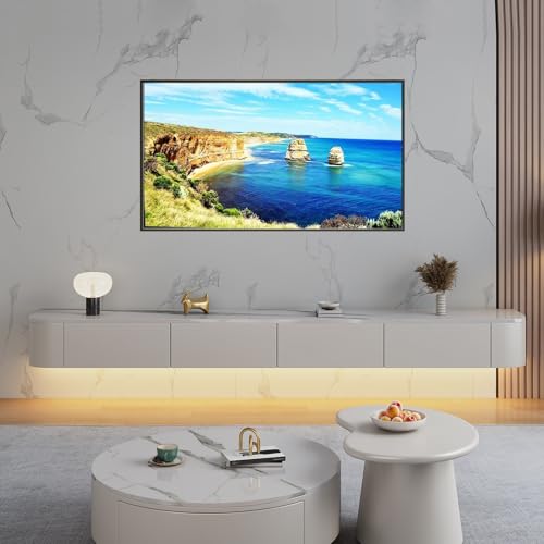 XDCXYD Schwebender TV-Ständer An Der Wand Montierter TV-Schrank Multimedia-Konsole Mit Unterer Klappe Und Schublade(Pattern,200 * 24 * 20cm) von XDCXYD