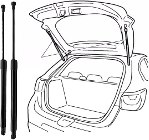XDDHH 2 Stück Auto Heckklappe Gasfeder für Ford Fiesta Box (JV) 1998-2003(OEM:1E0062620)-57.8cm,Kofferraum Hubstütze Gasdruckdämpfer Stabile Unterstützung Hydraulikhebel von XDDHH