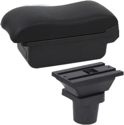 XDDHH Auto Armlehnenbox Für Opel Corsa F 2020 2021 2022 Mittelarmlehne wasserdichte Schutzhülle Matte Auto Decor Zubehör Auto-Innenraumzubehör,A2 No USB von XDDHH