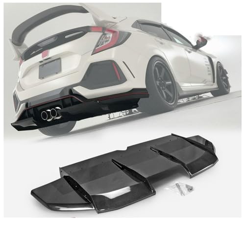 XDDHH Auto Heckstoßstange Diffusor Spoiler Für Civic Type R FK8 Stoßstange Chassis Modifiziertes Zubehör Anti Crash Splitter von XDDHH
