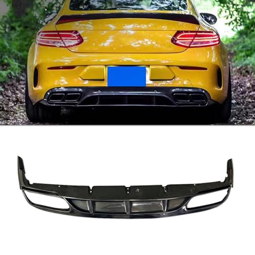 XDDHH Auto Heckstoßstange Diffusor Spoiler Für Mercedes Benz C Class W205 2 Doors Sport C43 AMG 2015-2020 Stoßstange Chassis Modifiziertes Zubehör Anti Crash Splitter von XDDHH