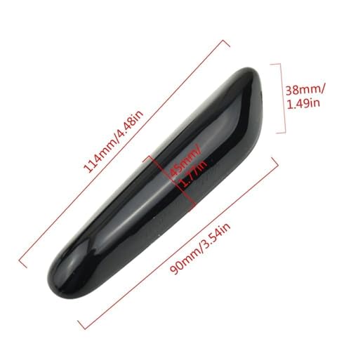 XDDHH Auto Rückspiegel Blinker Für BMW E81 E82 E87 E88 E90 E91 E92 E93 E46 M3 E60 E61 1 3 5 X Series Spiegel LED Repeaterlampe Zubehör Dynamische Außenspiegel Blinkerlicht,A von XDDHH