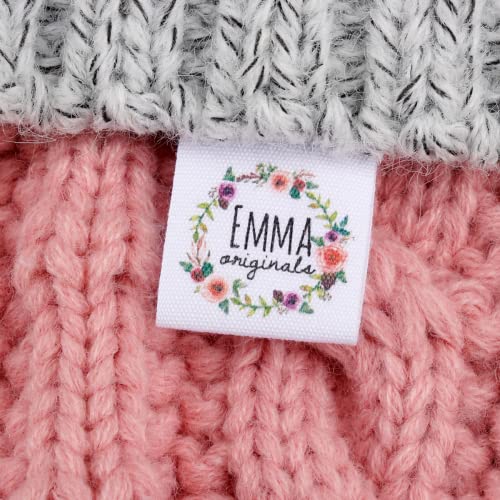 Labels Zum Annähen Personalisiert,Personalisierte Kleidungsetiketten,größenetiketten Zum Einnähen,handmade,personalisierte,für Kinder,Schule,labels (Weiß,50P) von XDE
