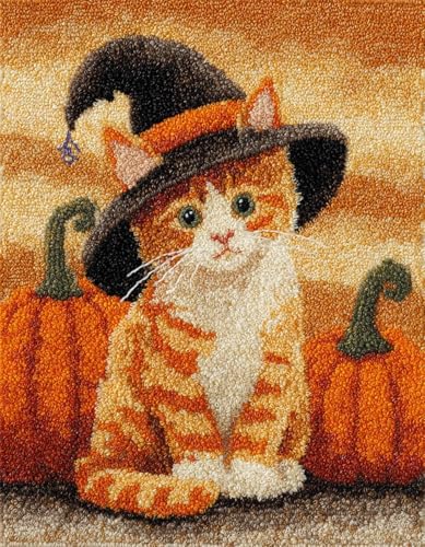 XDEGHUANGSS DIY Latch Hook Kit für Erwachsene und Kinder,Knüpfteppich Set mit vorbedrucktem Motiv,Kreatives Rug Hooking Set für Einsteiger & Fortgeschrittene,Halloween Orange Katze-80x115cm XDEGHUANGSS DIY Latch Hook Kit für Erwachsene und Kinder,Knüpfteppich Set mit vorbedrucktem Motiv,Kreatives Rug Hooking Set für Einsteiger & Fortgeschrittene,Halloween Orange Katze-80x115cm von XDEGHUANGSS