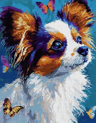 XDEGHUANGSS DIY Latch Hook Kit für Erwachsene und Kinder,Knüpfteppich Set mit vorbedrucktem Motiv,Kreatives Rug Hooking Set für Einsteiger & Fortgeschrittene,Niedlicher Papillon-80x115cm XDEGHUANGSS DIY Latch Hook Kit für Erwachsene und Kinder,Knüpfteppich Set mit vorbedrucktem Motiv,Kreatives Rug Hooking Set für Einsteiger & Fortgeschrittene,Niedlicher Papillon-80x115cm von XDEGHUANGSS