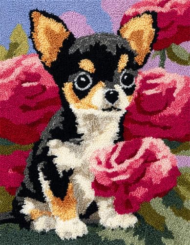 XDEGHUANGSS Kreatives Knüpfen für Familien: Latch Hook Rug Kit mit Vorlage,DIY Teppich Selbst Machen Set inkl. Wolle & Werkzeug,als Geschenk für Kinder und Erwachsene,Chihuahua-90x120cm XDEGHUANGSS Kreatives Knüpfen für Familien: Latch Hook Rug Kit mit Vorlage,DIY Teppich Selbst Machen Set inkl. Wolle & Werkzeug,als Geschenk für Kinder und Erwachsene,Chihuahua-90x120cm von XDEGHUANGSS