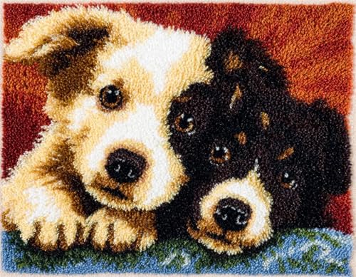 XDEGHUANGSS Kreatives Knüpfen für Familien: Latch Hook Rug Kit mit Vorlage,DIY Teppich Selbst Machen Set inkl. Wolle & Werkzeug,als Geschenk für Kinder und Erwachsene,Süßer Welpe-90x120cm XDEGHUANGSS Kreatives Knüpfen für Familien: Latch Hook Rug Kit mit Vorlage,DIY Teppich Selbst Machen Set inkl. Wolle & Werkzeug,als Geschenk für Kinder und Erwachsene,Süßer Welpe-90x120cm von XDEGHUANGSS
