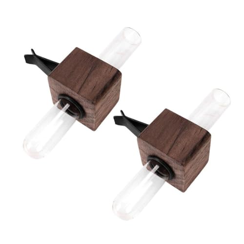 XDGJTBFMY Stabile Mini Auto Vase Clip Elegante Einstellbare Decor Vase Kreative Dashboard Vent Nussbaum Auto Auto und i6Q5 Vent Glas von XDGJTBFMY