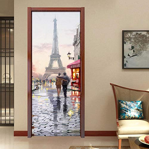 XDJQZX 3D Innentür Türposter Türtapete Türaufkleber Stadtansicht Des Turms Von Paris 95X215Cm Selbstklebend Türfolie Poster Tapete Wandtattoo Tür Wandbild Aufkleber Schlafzimmer Bad Büro Hause XDJQZX 3D Innentür Türposter Türtapete Türaufkleber Stadtansicht Des Turms Von Paris 95X215Cm Selbstklebend Türfolie Poster Tapete Wandtattoo Tür Wandbild Aufkleber Schlafzimmer Bad Büro Hause von XDJQZX
