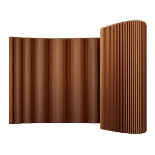 Multifunktionaler Sichtschutz Paravent, Faltbarer Sichtschutz, Raumteiler, Flexibler Und Verstellbarer Raumteiler Für Homeoffice Und Ladendekoration Brown-6x2.4m/19.68x7.87FT von XDLYWUZIQ
