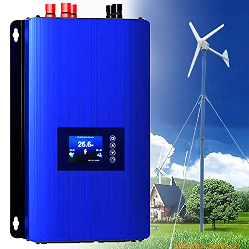 XDLYWUZIQ Der kleine Windnetz-Wechselrichter, 1000 W / 2000 W DC22-65 V / 45-90 V bis 220 V All-in-One-Wind-Hybrid-Laderegler mit LIMTER für den Heimgebrauch,2000W/45-90VDC von XDLYWUZIQ