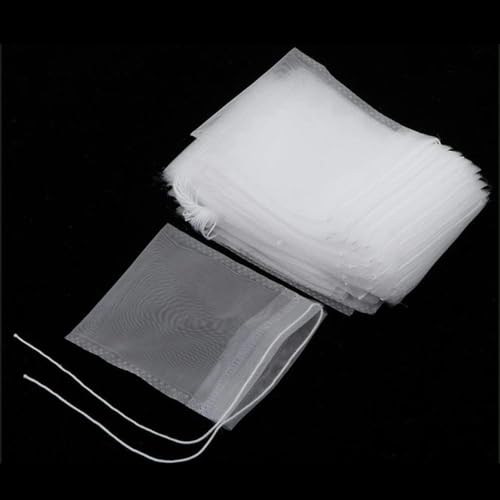 XDMING Wiederverwendbare Teebeutel, transparenter Nylon-Teefilterbeutel in Lebensmittelqualität, Leere Teebeutel für Gewürze, Kräuter, losen Tee, Kaffee, Kräuterteebeutel XDMING Wiederverwendbare Teebeutel, transparenter Nylon-Teefilterbeutel in Lebensmittelqualität, Leere Teebeutel für Gewürze, Kräuter, losen Tee, Kaffee, Kräuterteebeutel von XDMING